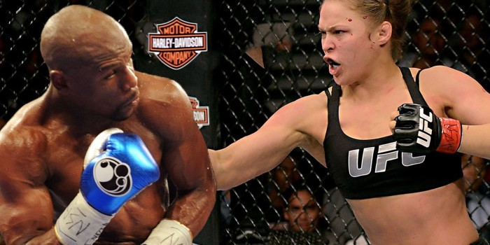 UFC Yıdızı Ronda Rousey, Floyd Mayweather'ı Nakavt Etti!
