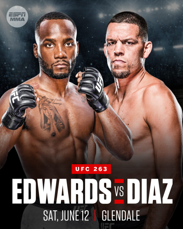 UFC263'te 2 Unvan Maçı Yapılacak ve Nate Diaz Uzun Bir Aradan Sonra Geri Dönüyor! UFC263 Tartım Sonuçları